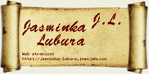 Jasminka Lubura vizit kartica
